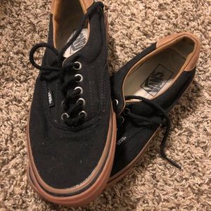 Black and rubber Vans